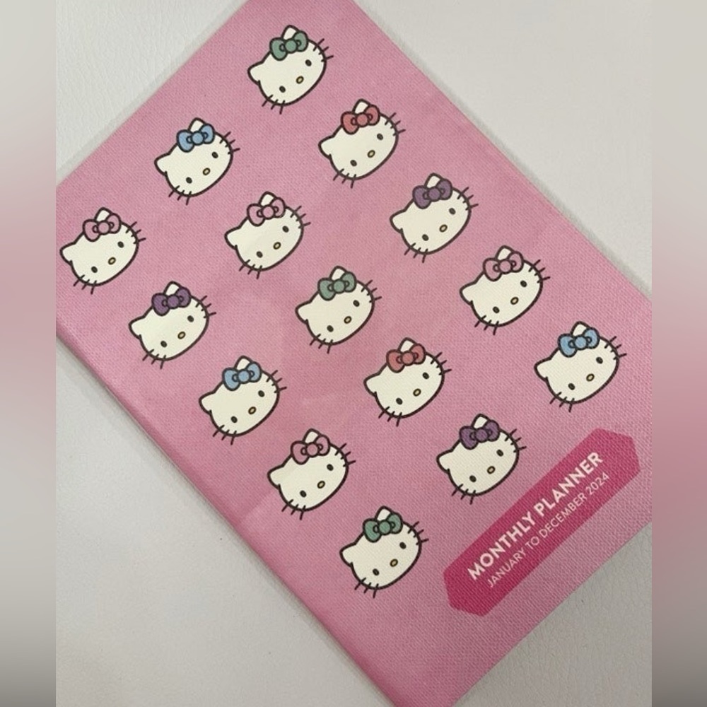 Hello Kitty 2024 Pink Monthly Planner
